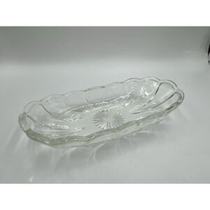 Anchor Hocking Boat Dish Vintage Fountain Ware Ice Cream Bowls 8"